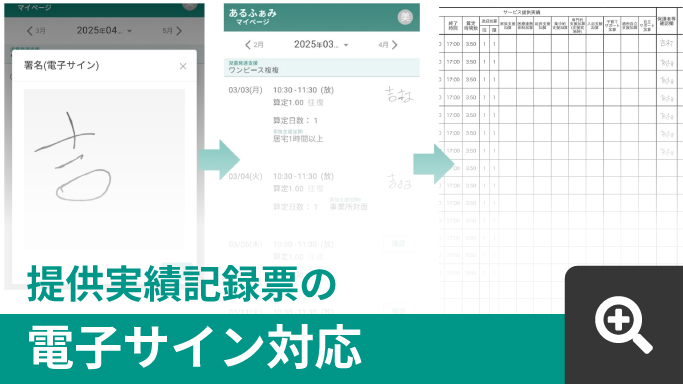 電子サイン対応